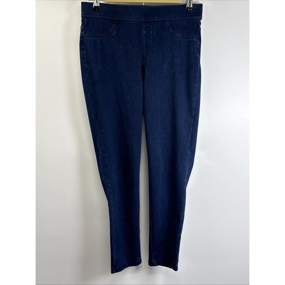 Time & Tru Blue Jeans Pull On High Rise Stretch Fitted Sz S(4-6) Womens
